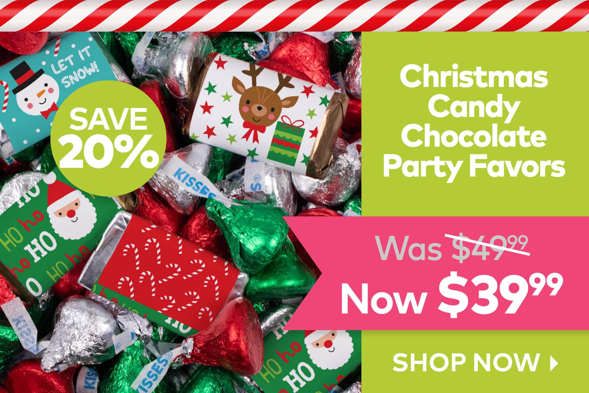 Christmas Candy Chocolate Party Favors Now $39.99